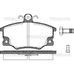 Stabdžių trinkelių rinkinys, diskinis stabdys TRISCAN 8110 15508