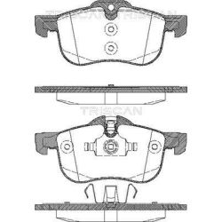 Stabdžių trinkelių rinkinys, diskinis stabdys TRISCAN 8110 17010