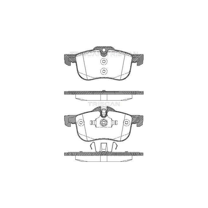 Stabdžių trinkelių rinkinys, diskinis stabdys TRISCAN 8110 17010