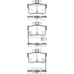 Stabdžių trinkelių rinkinys, diskinis stabdys TRISCAN 8110 17011
