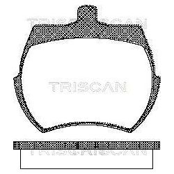 Stabdžių trinkelių rinkinys, diskinis stabdys TRISCAN 8110 17019