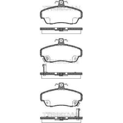 Stabdžių trinkelių rinkinys, diskinis stabdys TRISCAN 8110 17020