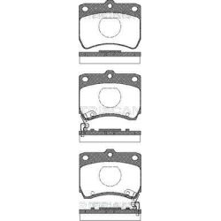 Stabdžių trinkelių rinkinys, diskinis stabdys TRISCAN 8110 18001