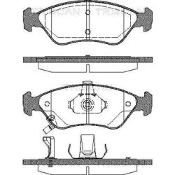 Stabdžių trinkelių rinkinys, diskinis stabdys TRISCAN 8110 18002