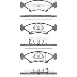 Stabdžių trinkelių rinkinys, diskinis stabdys TRISCAN 8110 18006