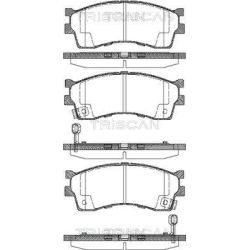 Stabdžių trinkelių rinkinys, diskinis stabdys TRISCAN 8110 18008