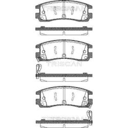 Stabdžių trinkelių rinkinys, diskinis stabdys TRISCAN 8110 24015