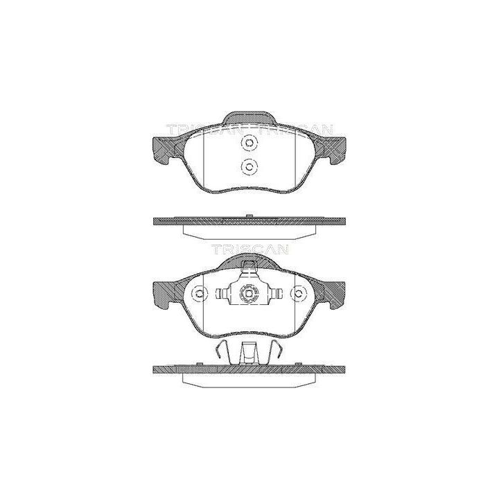 Stabdžių trinkelių rinkinys, diskinis stabdys TRISCAN 8110 25013