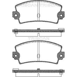 Stabdžių trinkelių rinkinys, diskinis stabdys TRISCAN 8110 25016