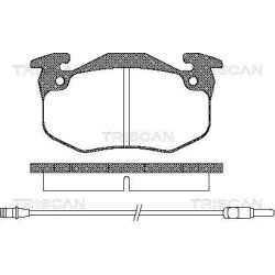 Stabdžių trinkelių rinkinys, diskinis stabdys TRISCAN 8110 25131