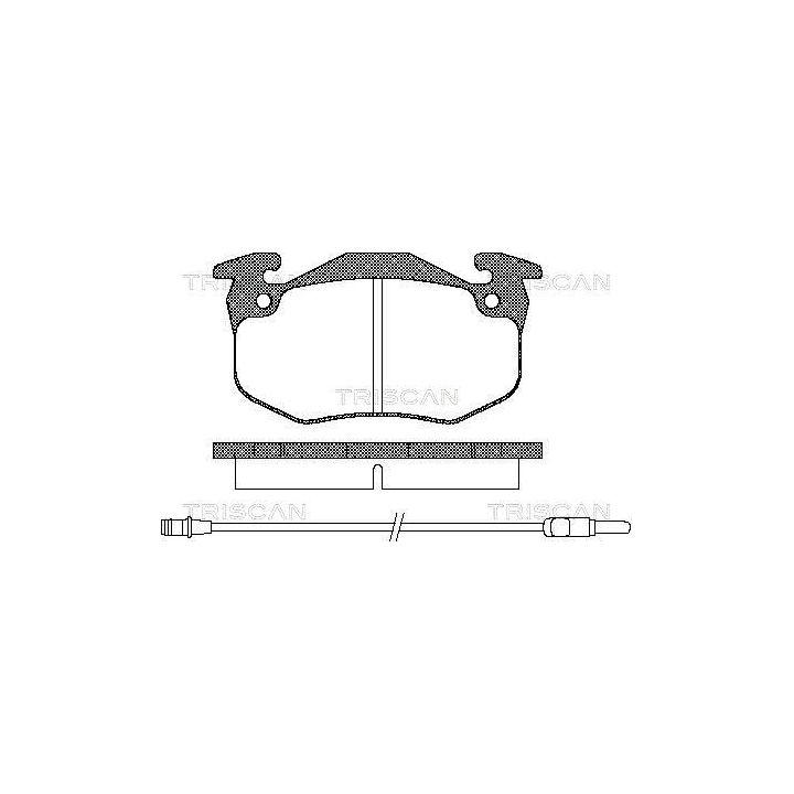 Stabdžių trinkelių rinkinys, diskinis stabdys TRISCAN 8110 25131