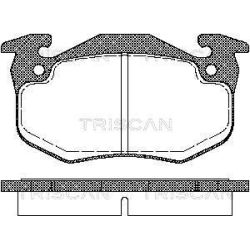 Stabdžių trinkelių rinkinys, diskinis stabdys TRISCAN 8110 25177