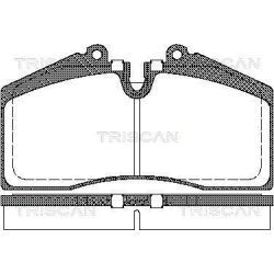 Stabdžių trinkelių rinkinys, diskinis stabdys TRISCAN 8110 29160
