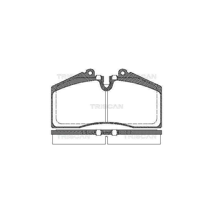 Stabdžių trinkelių rinkinys, diskinis stabdys TRISCAN 8110 29160