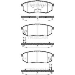 Stabdžių trinkelių rinkinys, diskinis stabdys TRISCAN 8110 42016