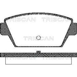 Stabdžių trinkelių rinkinys, diskinis stabdys TRISCAN 8110 42909