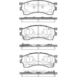 Stabdžių trinkelių rinkinys, diskinis stabdys TRISCAN 8110 50005