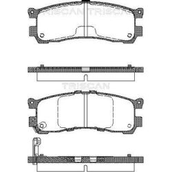 Stabdžių trinkelių rinkinys, diskinis stabdys TRISCAN 8110 50008