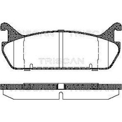 Stabdžių trinkelių rinkinys, diskinis stabdys TRISCAN 8110 50020
