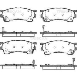 Stabdžių trinkelių rinkinys, diskinis stabdys TRISCAN 8110 50183