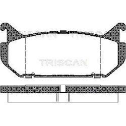 Stabdžių trinkelių rinkinys, diskinis stabdys TRISCAN 8110 50184