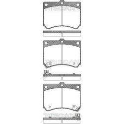 Stabdžių trinkelių rinkinys, diskinis stabdys TRISCAN 8110 50186