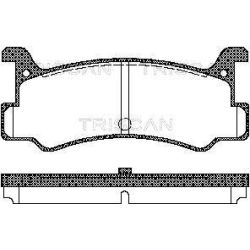 Stabdžių trinkelių rinkinys, diskinis stabdys TRISCAN 8110 50880