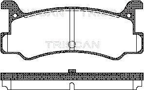 Stabdžių trinkelių rinkinys, diskinis stabdys TRISCAN 8110 50880