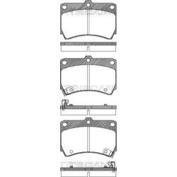 Stabdžių trinkelių rinkinys, diskinis stabdys TRISCAN 8110 50965