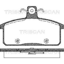 Stabdžių trinkelių rinkinys, diskinis stabdys TRISCAN 8110 69012