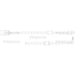 įspėjimo kontaktas, stabdžių trinkelių susidėvėjimas TRISCAN 8115 10016