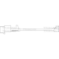įspėjimo kontaktas, stabdžių trinkelių susidėvėjimas TRISCAN 8115 15003