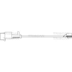 įspėjimo kontaktas, stabdžių trinkelių susidėvėjimas TRISCAN 8115 15005