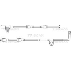 įspėjimo kontaktas, stabdžių trinkelių susidėvėjimas TRISCAN 8115 17008