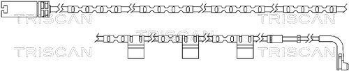 įspėjimo kontaktas, stabdžių trinkelių susidėvėjimas TRISCAN 8115 17014