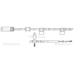 įspėjimo kontaktas, stabdžių trinkelių susidėvėjimas TRISCAN 8115 17018