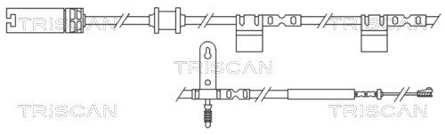 įspėjimo kontaktas, stabdžių trinkelių susidėvėjimas TRISCAN 8115 17018