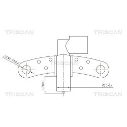 Jutiklis, alkūninio veleno impulsas TRISCAN 8855 25102