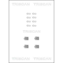 Priedų komplektas, diskinių stabdžių trinkelės TRISCAN 8105 101507