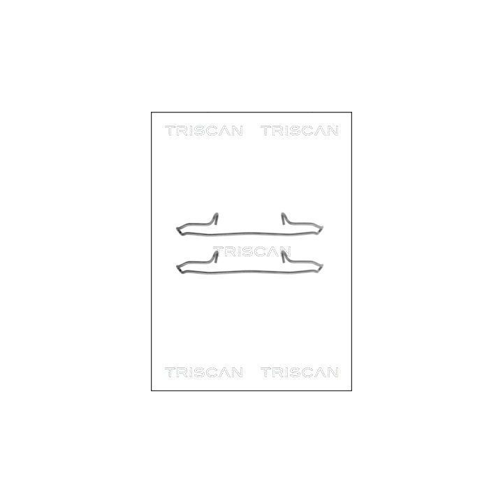 Priedų komplektas, diskinių stabdžių trinkelės TRISCAN 8105 101594