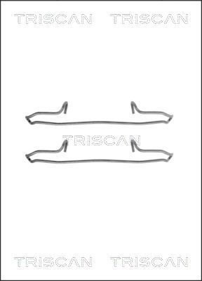 Priedų komplektas, diskinių stabdžių trinkelės TRISCAN 8105 101594