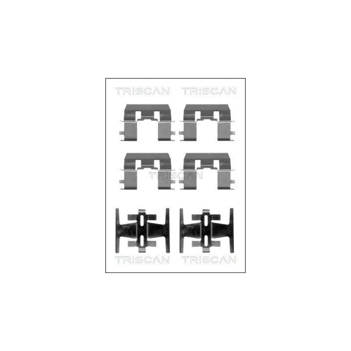 Priedų komplektas, diskinių stabdžių trinkelės TRISCAN 8105 101603