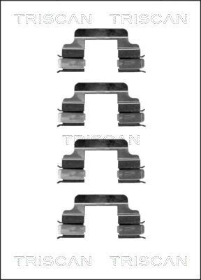 Priedų komplektas, diskinių stabdžių trinkelės TRISCAN 8105 101613