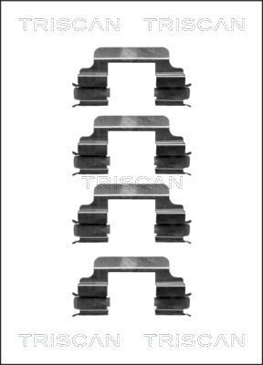 Priedų komplektas, diskinių stabdžių trinkelės TRISCAN 8105 101614