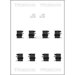 Priedų komplektas, diskinių stabdžių trinkelės TRISCAN 8105 101618