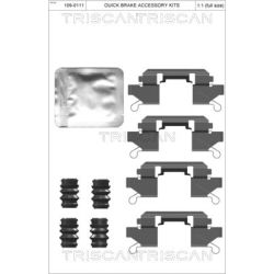 Priedų komplektas, diskinių stabdžių trinkelės TRISCAN 8105 101679