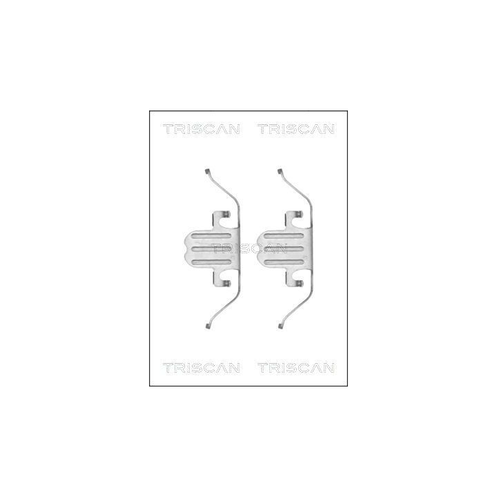 Priedų komplektas, diskinių stabdžių trinkelės TRISCAN 8105 111620