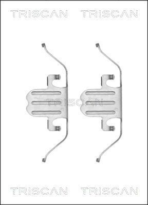 Priedų komplektas, diskinių stabdžių trinkelės TRISCAN 8105 111620