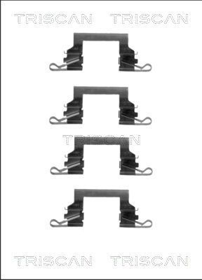 Priedų komplektas, diskinių stabdžių trinkelės TRISCAN 8105 141608