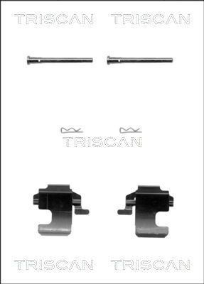Priedų komplektas, diskinių stabdžių trinkelės TRISCAN 8105 151348